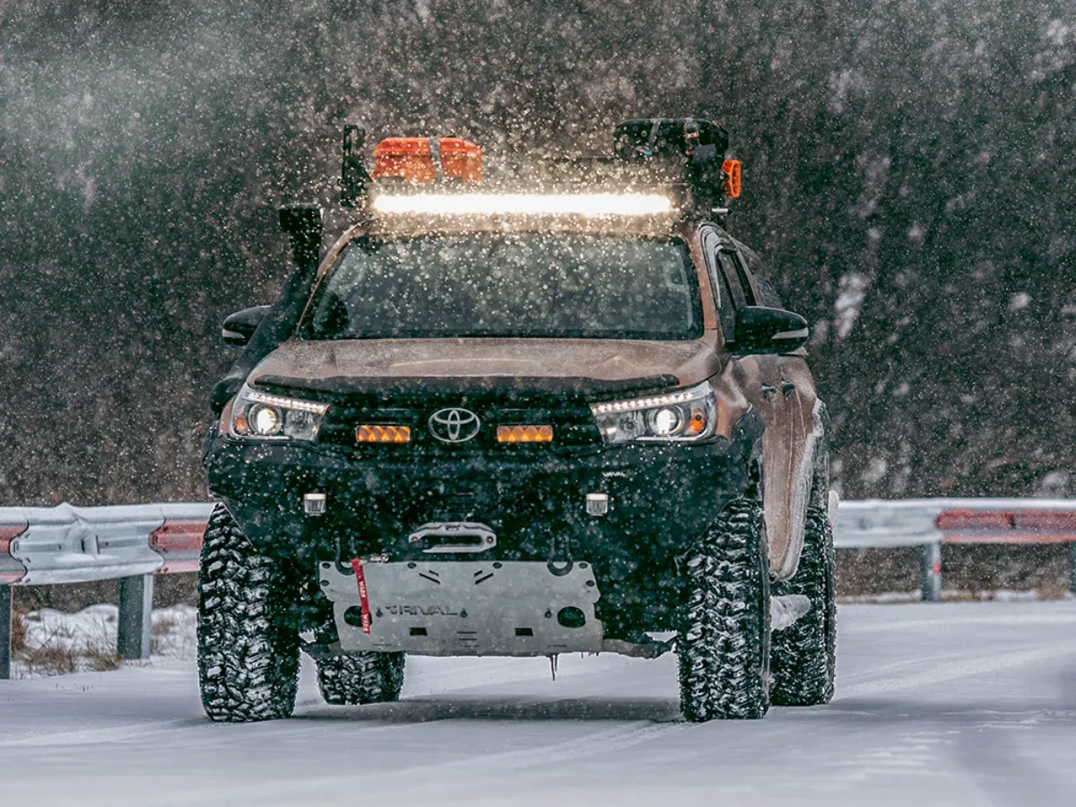 Led bar op dak